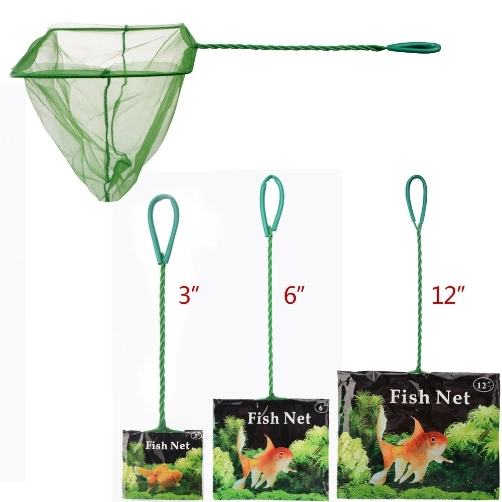 MagiDeal Aquarium Fish Tank Fish Nets Sizes 3 4 5 6 8 10 Tropical Coldwater Scoop Choice 