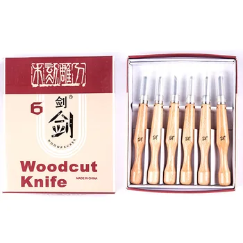 6pcs Hand Wood Carving Chisels Knife Tool For Basic Woodcut Working Clay  Wax Diy Tools And Detailed Woodworking Hand Tools - Buy Carving Knife,Wood 