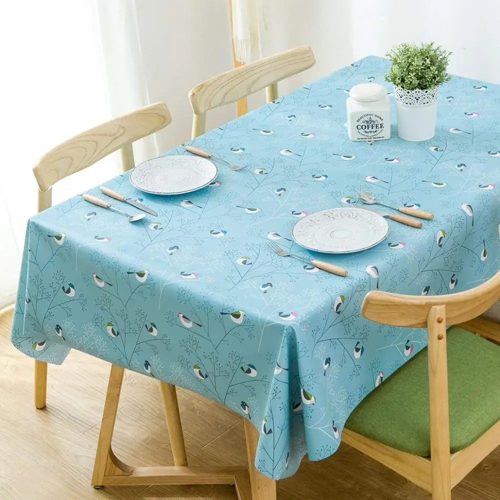 Delightful oilcloth tablecloth oval Vinyl Oilcloth Tablecloth Rectangular Wipeable Oil Proof Waterproof Kitchen Pvc Buy Oval Product On Alibaba Com