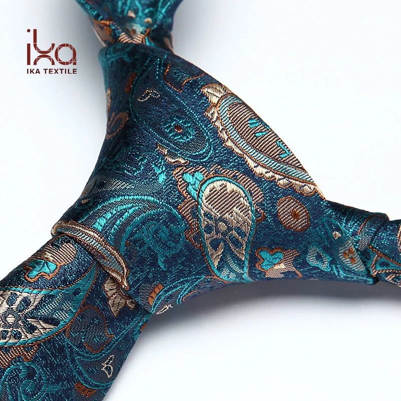 
2017 New High Quality Mens Jacquard Paisley Woven OEM Custom Silk Tie 