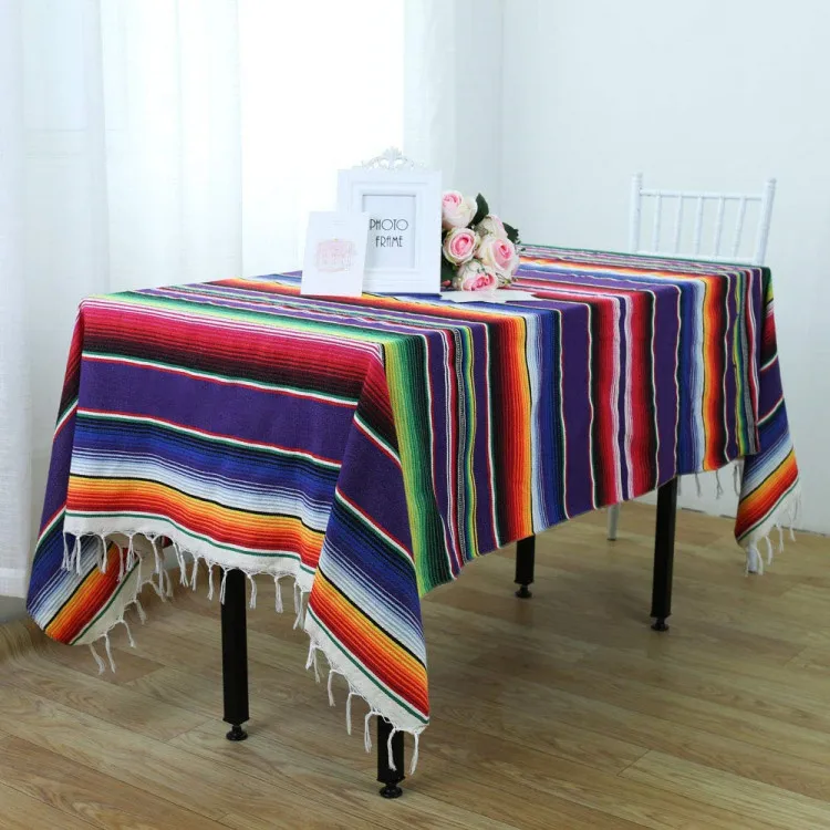 Tafelkleed met rustiek houteffect 137 x 274 cm