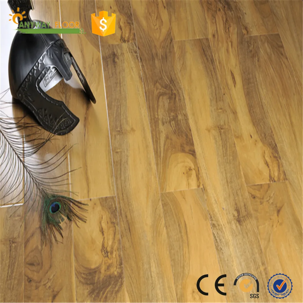 Big Plank Natural Oak Walnut PVC Vinyl Parquet Effect Gray Colors High Gloss Wood Tile Flooring Prices Wood Grain in China