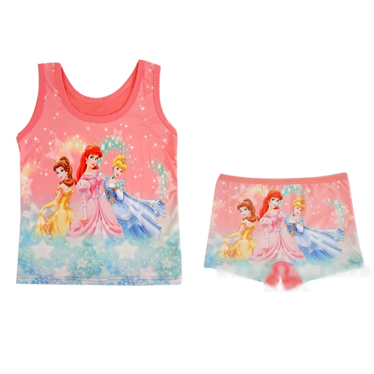 Принт с героями мультфильмов детские трусы-боксеры для девочек рисунком комплект нижнего белья в комплекте трусики детское нижнее белье шорты маленьких детей; Трусы пижамы детей возрастом от 2 шт./компл.
