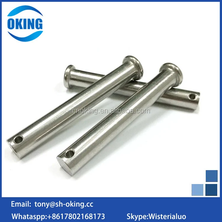 Flat Head Clevis Pin with Hole Din 1444 B