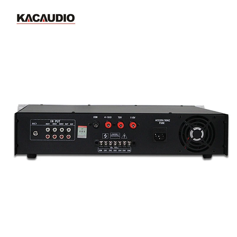 6 Channel Audio System Power Amplifier for School