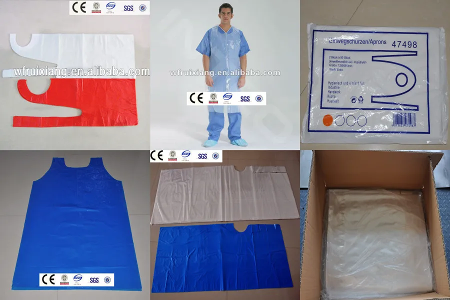 Pe Apron Disposable Waterproof Ldpe Polyethylene Hospital Apron Buy