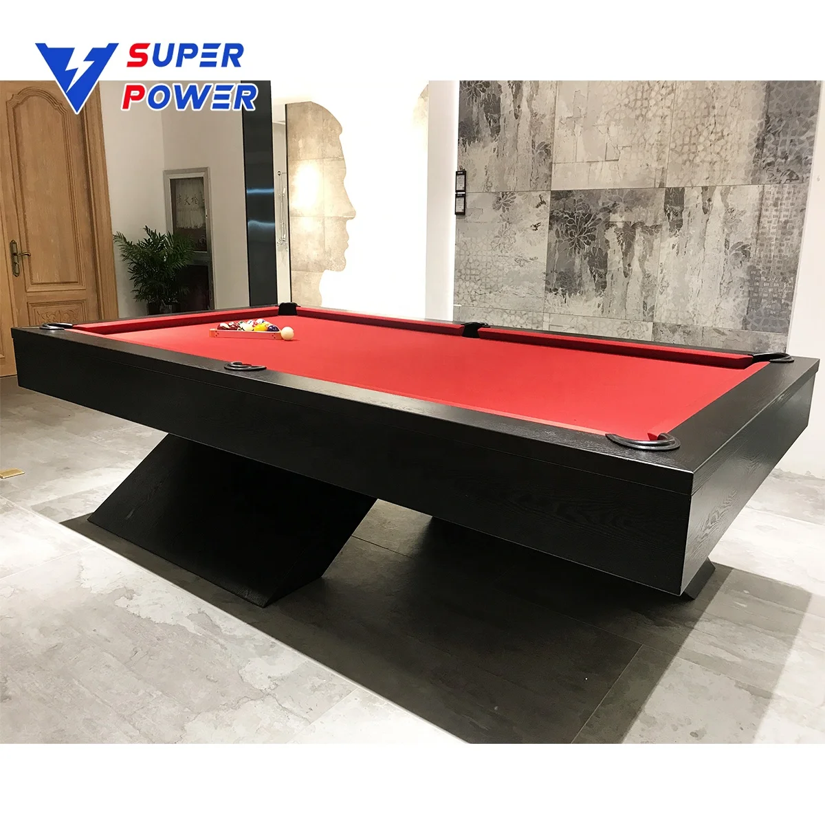 Высококачественный бильярдный стол на заказ с X-ножками и аксессуарами для бильярдного стола