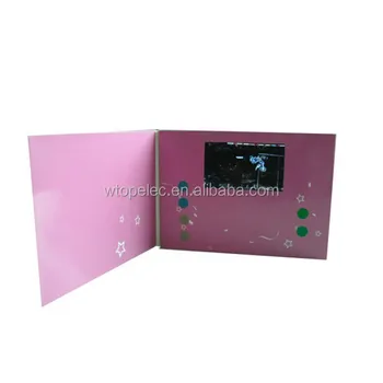 7 inch HD Digital Touch Screen OEM advertising business invitation video card/promotional video card/video wedding invitation
