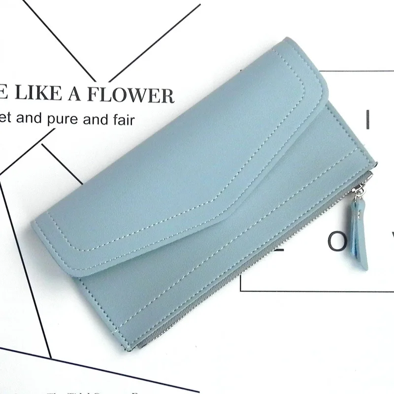 Mode féminine Lady PU cuir embrayage portefeuille long porte-carte sac à main sac à main 