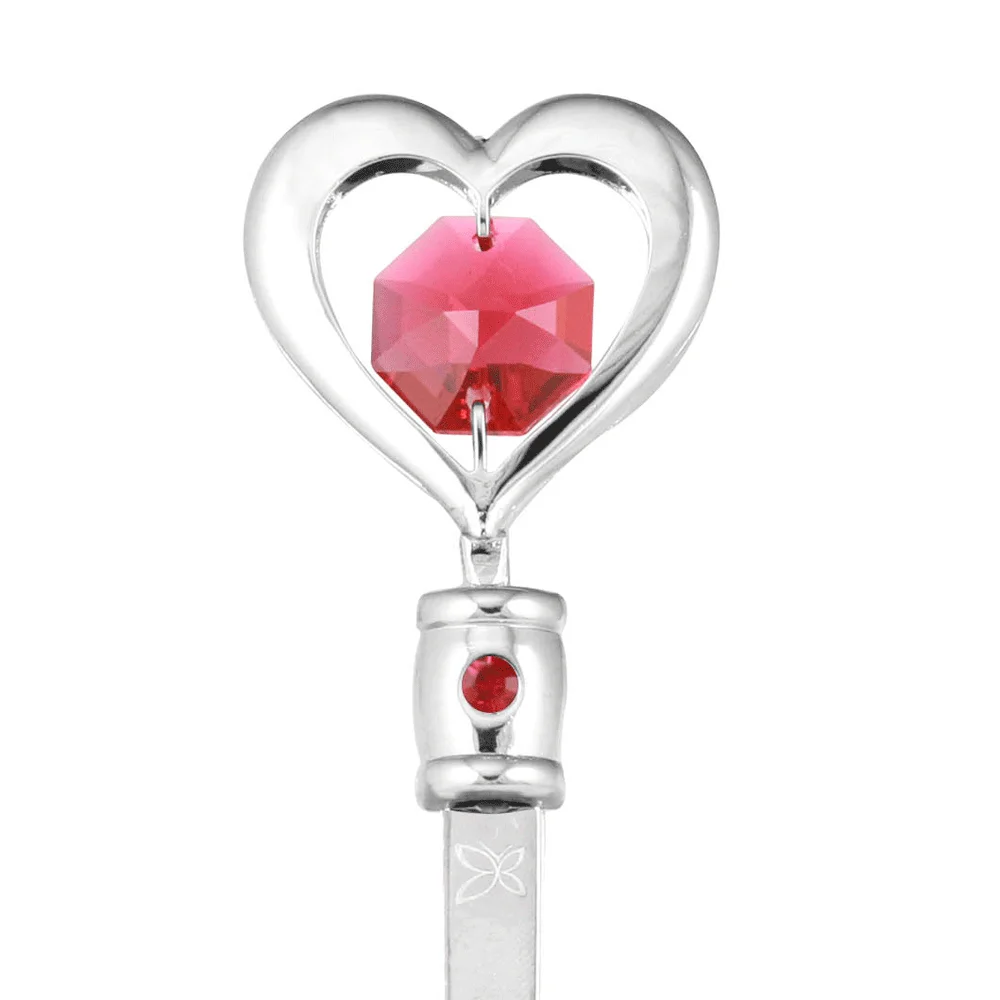 Высококачественный металлический Открыватель для офисных писем в форме сердца с очень серебристым покрытием