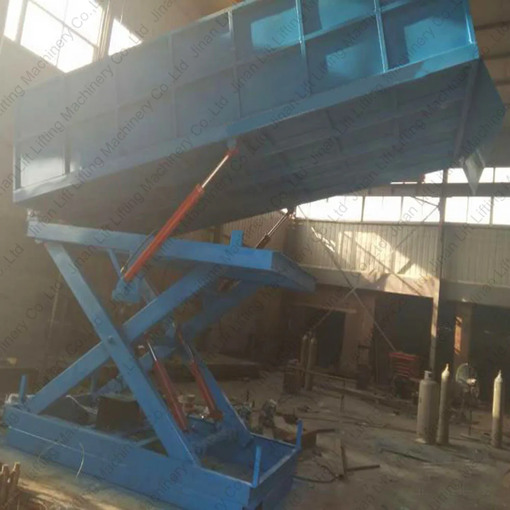 Adjustable Height Hydraulic Cattle Loading Ramp Goat Pig Farming Equipment