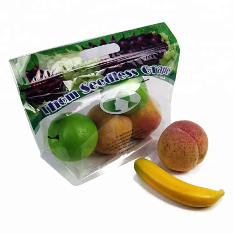 Ldpe Ziplock Aseptic Grape Bag,Cherry Bag,Fruit Bag With Hole/slider