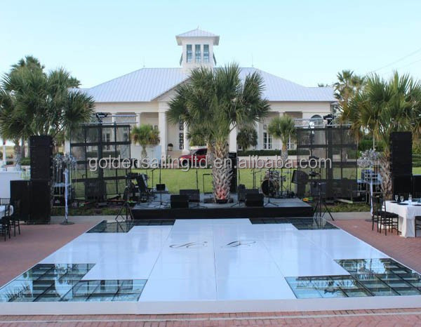 Акриловый стеклянный пол, светодиодное освещение, танцпол на продажу