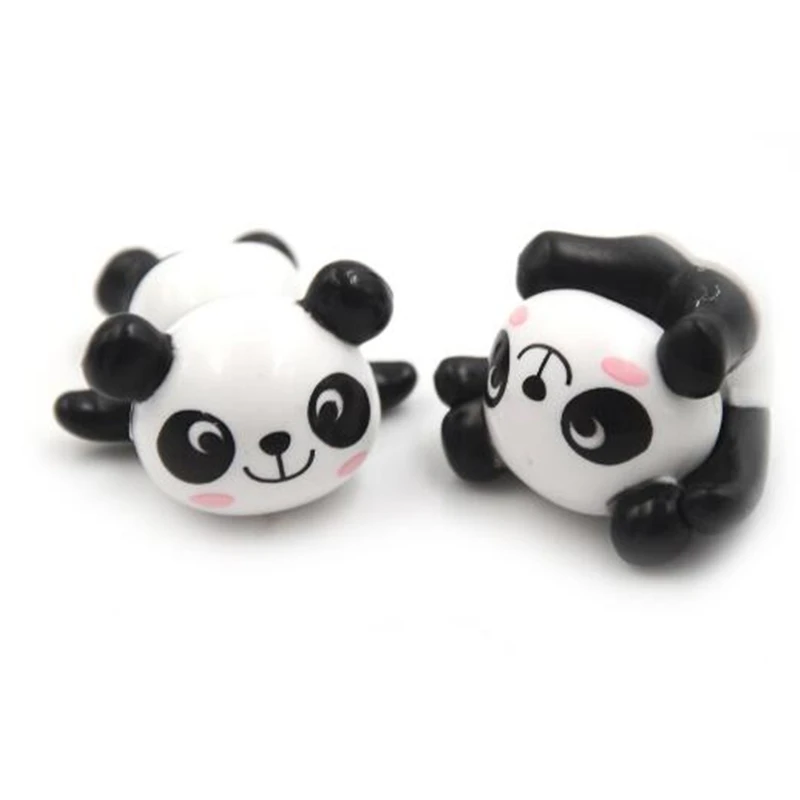 8 шт. Лидер продаж супер милая панда фигурки героев мультфильмов для девочек аниме Рождественская вечеринка поставка для детей Декор панда торт Топпер