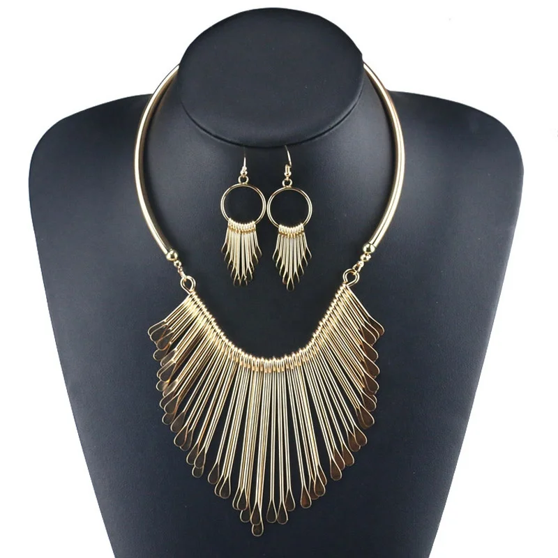 
 Кисточки дешевые итальянские африканские покрытия комплект ювелирных изделий золото  