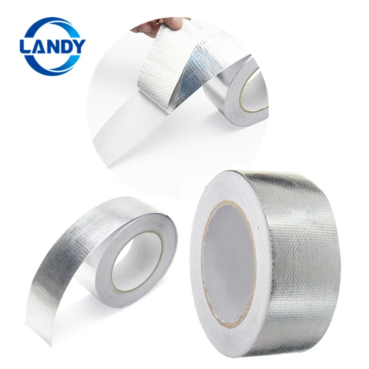 Aluminum foil tape 40mmx50m Reinforced fiberglass heat shield Fireproof 