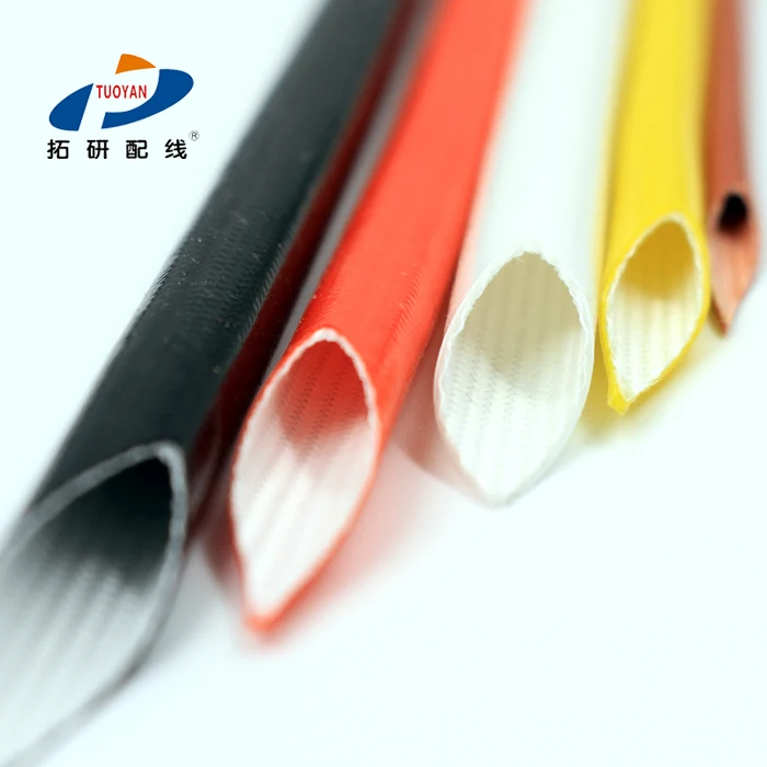 High temperature  Soft and easy to use silicone fiberglass tubing for seat belts for automotive driving manufacture