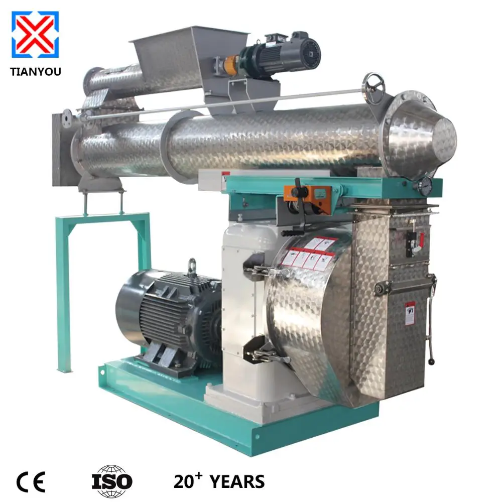 1 Ton Per Hour Capacity Poultry Feed Pellet Mill Machine