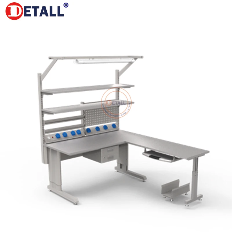 Electronic Technician Esd Multifunctional Computer Repair Work Bench Corner Workbench