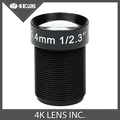 4K LENS 5 4MM Lens 1 2 3 Inch 10MP IR 60D HFOV NON Distortion for