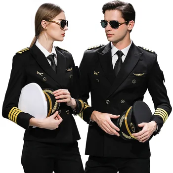 Classical Airline Pilot Uniform Oem Factory Pilot Uniforms With ...