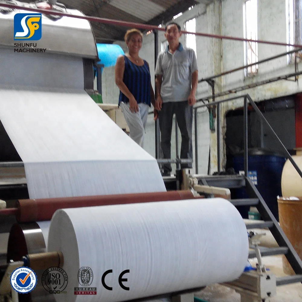 Small Scale Waste Paper Recycling Plant Toilet Paper Manufacturing Machine for Sale