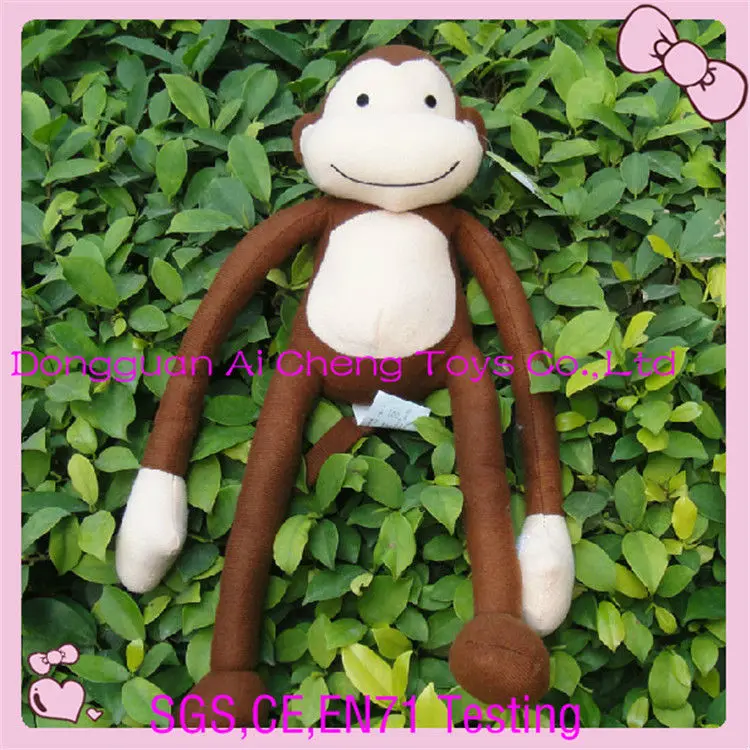 Factory Customize Long Legs and Hands Plush Monkey Soft Baby Toy