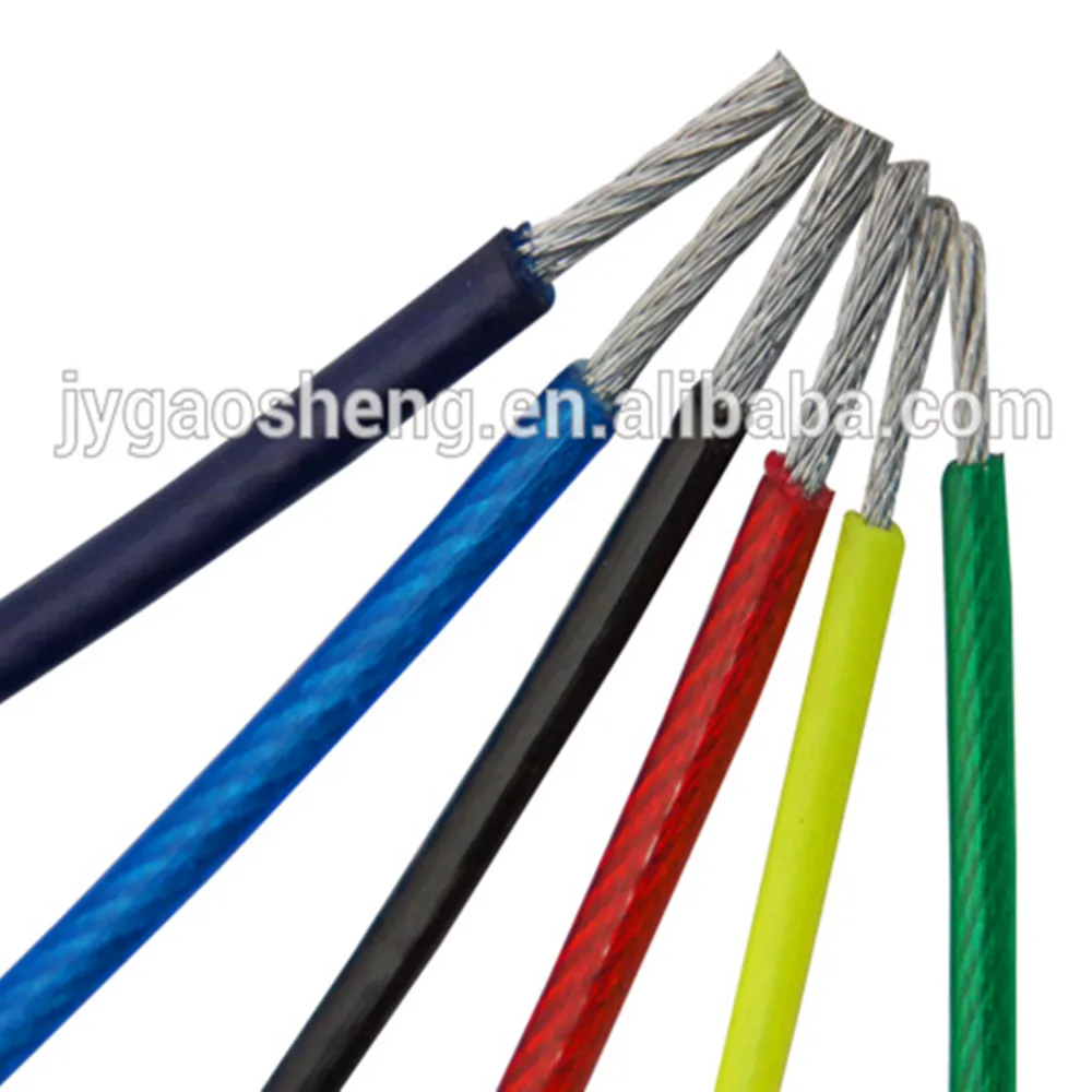 High Quality Nylon/PE/ PVC /PA/PP Coated Galvanized Steel Wire Rope