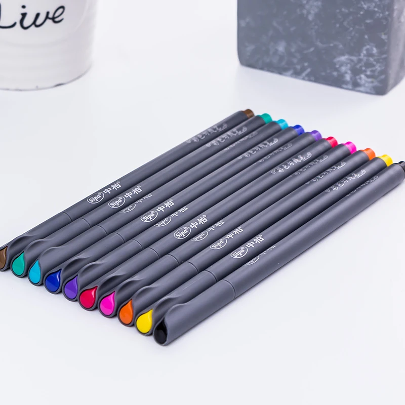 Free Shipping Sipa Fineliner Color Pens Drawing Pencil Sets 0.38mm Porous  Fine Line Point Sketch Markers - Buy Fineliner Color Pens,Fine Point Sketch