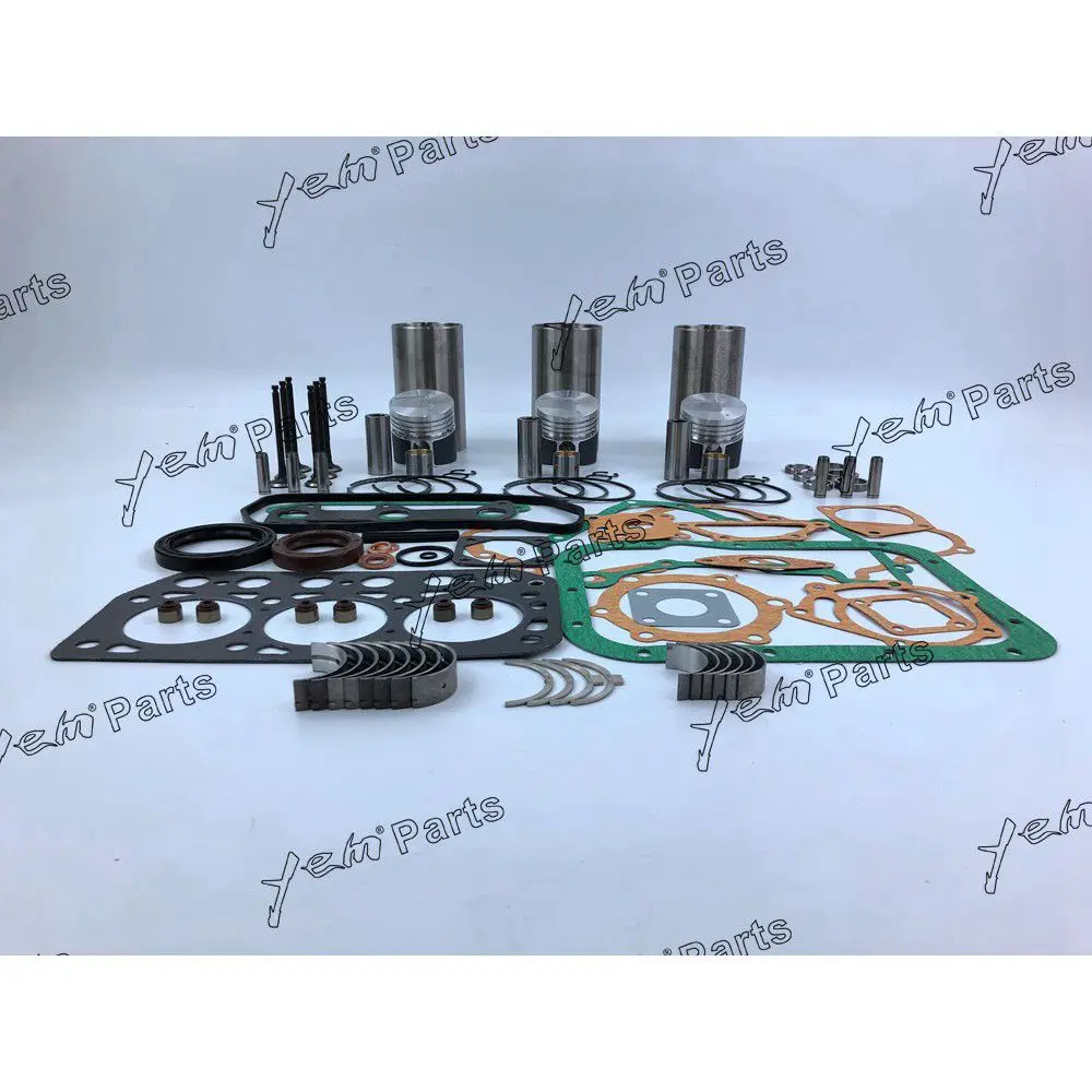 K3D Engine Overhaul Rebuild Kit With Gasket Set Engine Valves Main Connrod Bearing for Mitsubishi 5