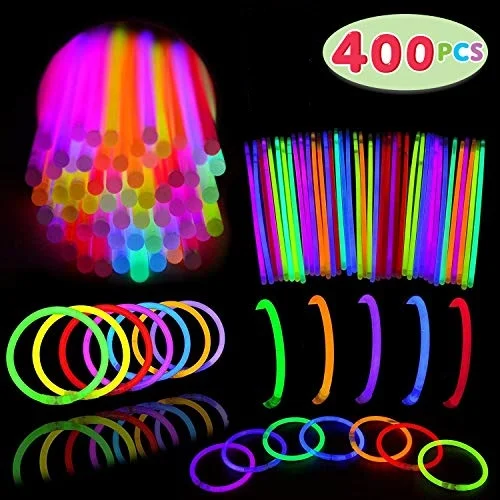 
 Рождественские неоновые светящиеся палочки, светящиеся браслеты  