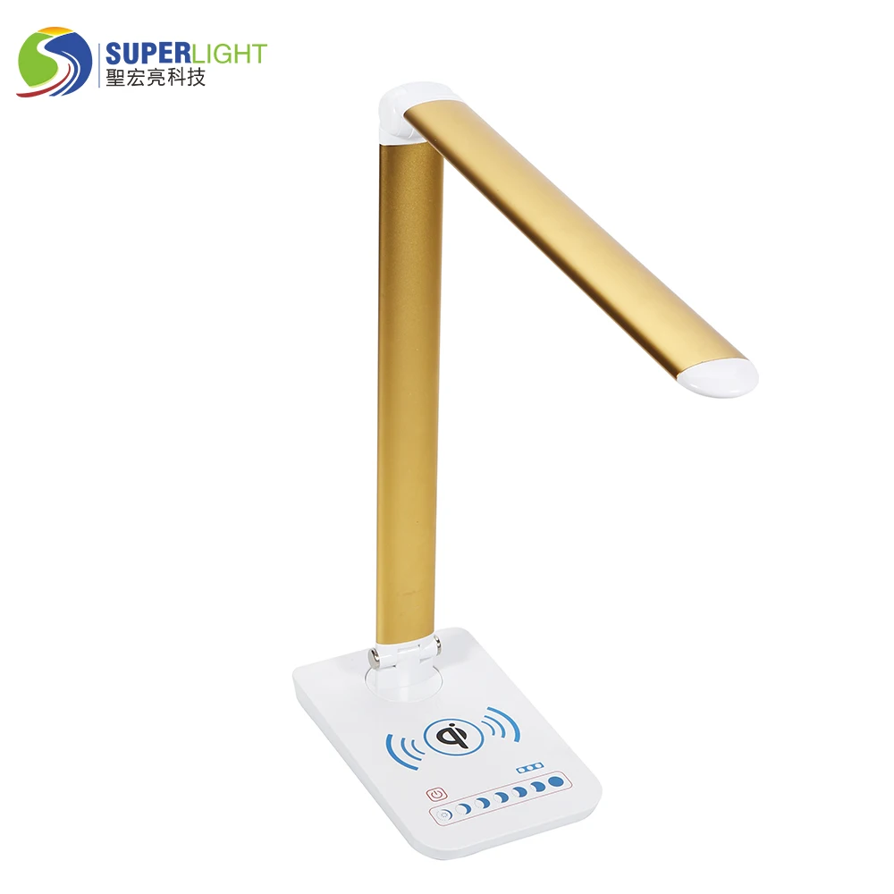 LED Reading Desk table lamp wireless charge for iPhone