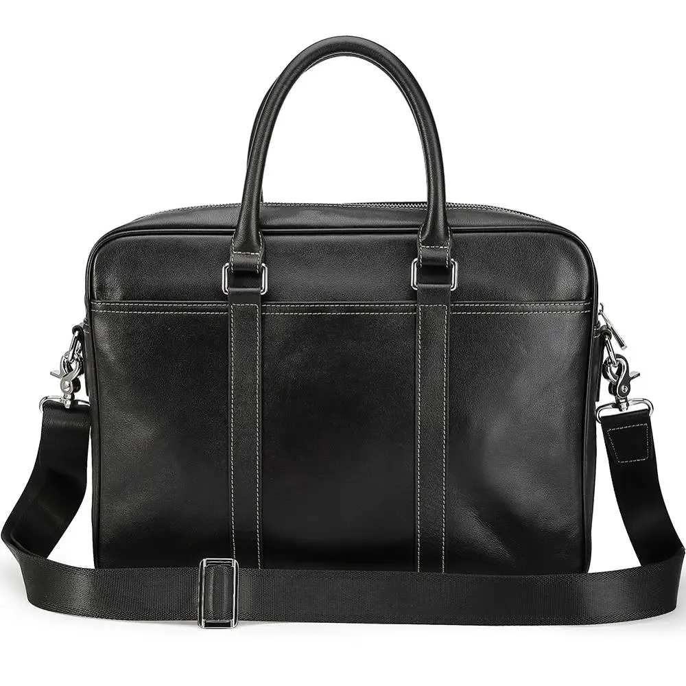 China Manufacturer Men Genuine Leather Briefcase Bag Real Leather Laptop Briefcase for Man