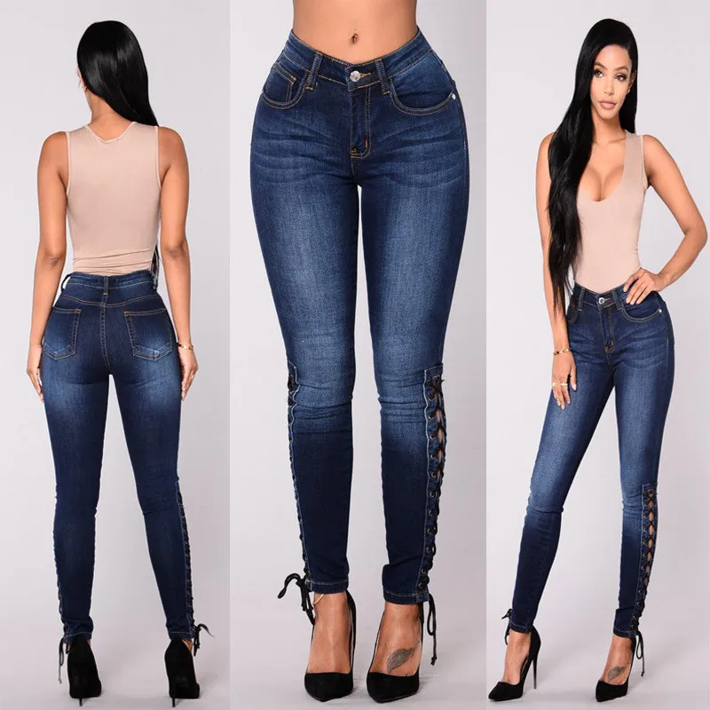 Pantalones vaqueros largos mujer Clearance