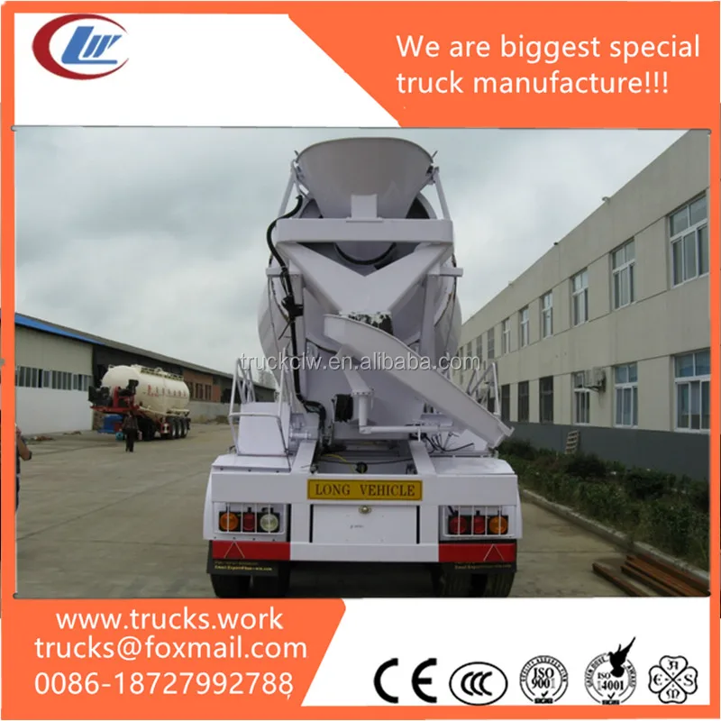 Powder Concrete Mixer Trailer Sales in Africa Concrete Mixer Transportation Truck Semi Trailer Price