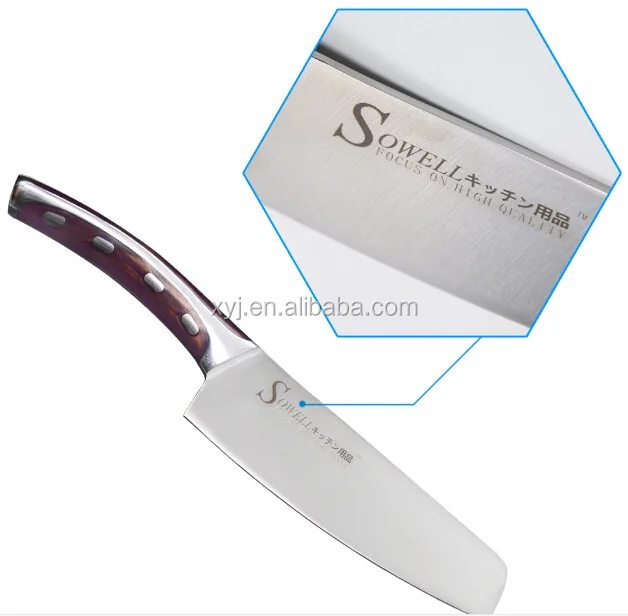 SOWOLL High Quality Japanese Chef Stainless Steel Knife 4 Pcs