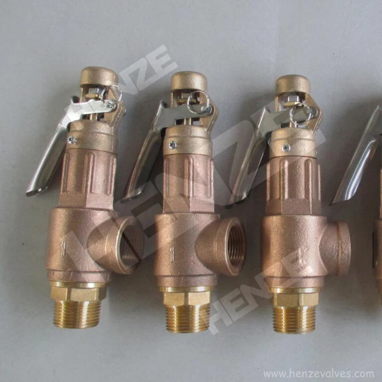Bronze Threaded BSP or NPT Safety Relief Valve Threaded