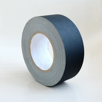 Popular best selling waterproof durable no residue glow matte black mesh vinyl cable gaffer tape for camera studio lighting