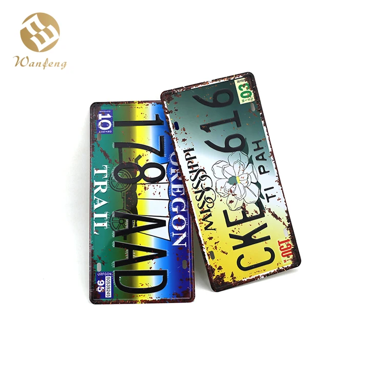 Hight Quality Car Number Vintage Mexico Tourist Souvenir License Plates
