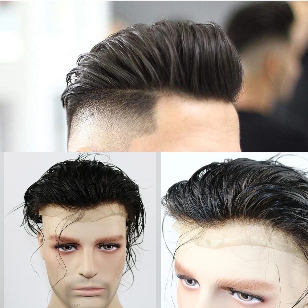 mens lace toupee