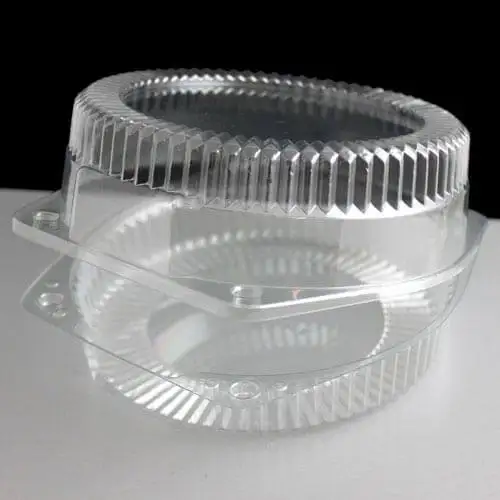 Box Plastic Container for Sales Transparent Clear PET Plastic for Cake New Food Tall 6inch Clear Dome Gold Base Cake Container