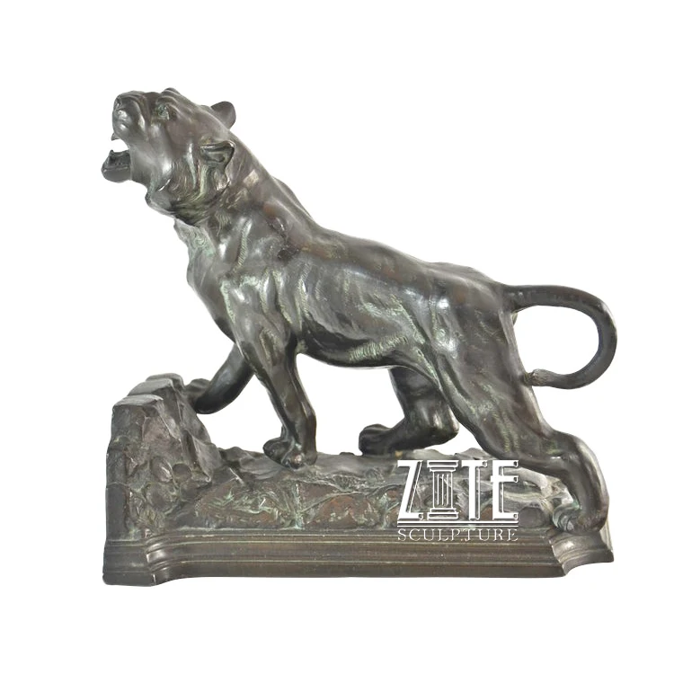 Statue Tigre En Métal ARTSMART - Décoration Intérieure Figurine - Cadeau