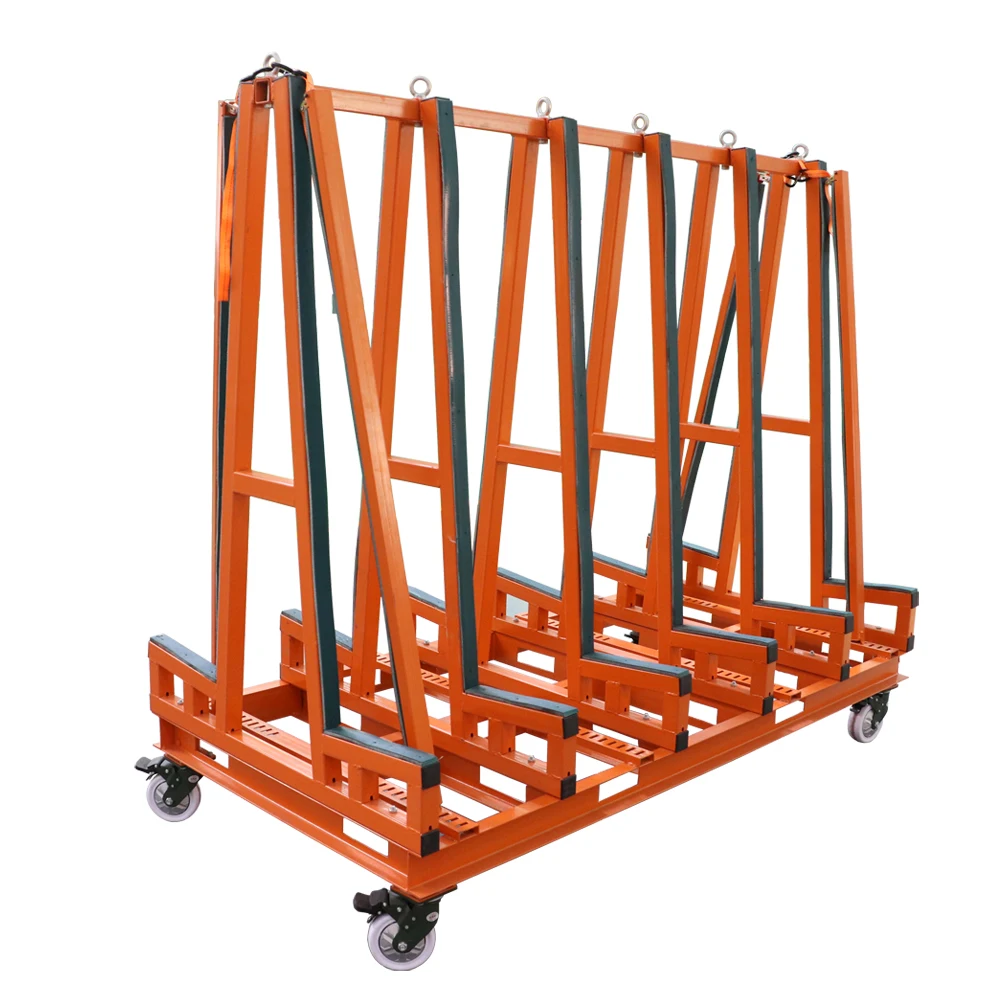 A Frame for Marble Granite Slab Transport  Trolley