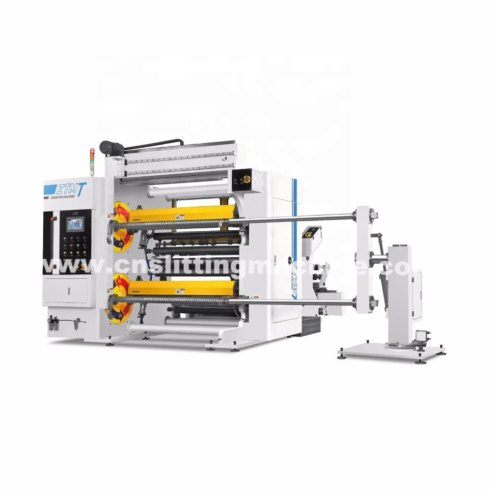 ZONTAI Slitting and Rewinding Machine for Aluminum Foil Automatic High Productivity Hot Product 2019 4 Shafts Shaftless Auto Loader CE
