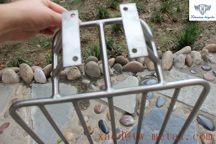 Custom titanium bike front rack XACD made ti, велосипедный багажник, передняя стойка для велосипеда