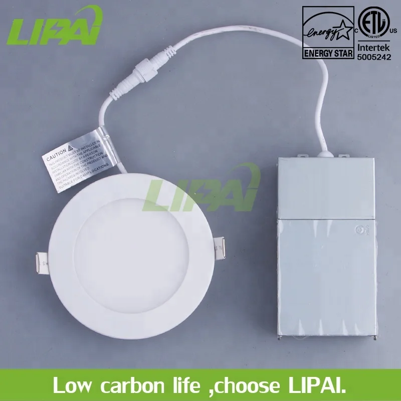 ETL& ES Super slim panel light  IC rated dimmable 4inch 6w CRI 80 CRI90 for damp location