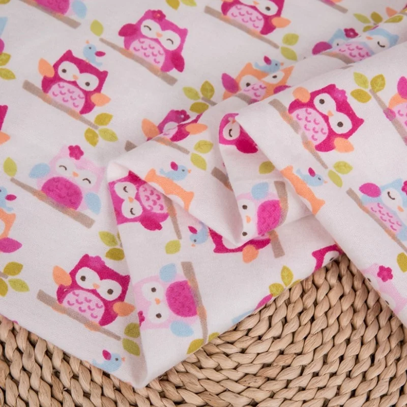 Китайская фабрика, оптовая продажа, двухсторонняя хлопковая Полиэстеровая фланелевая ткань с начесом для мальчиков/девочек, одежда для сна/пагамас