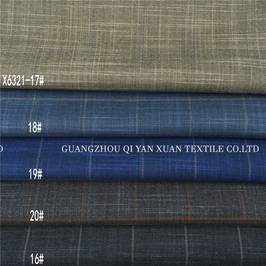 Оптовая продажа, полиэстер, вискоза, смесь материала, клетчатый дизайн, текстурированный костюм, мужской костюм, Блейзер, ткань для лета