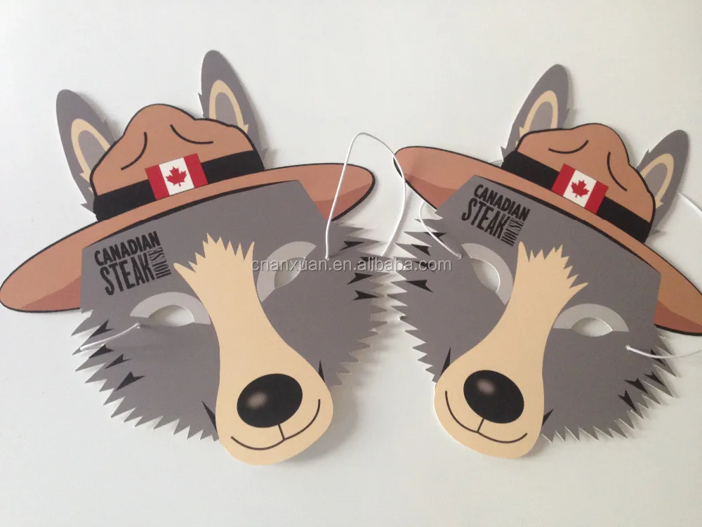 高品质伪装派对狼动物面具