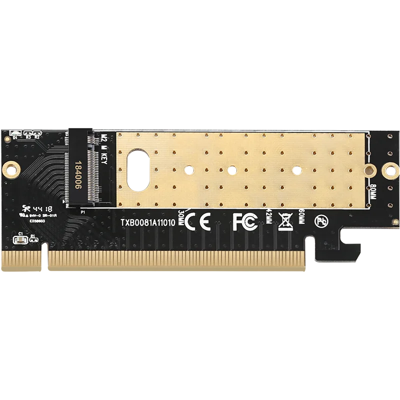 Высокоскоростная карта преобразователя Diewu PCie x16 на M.2
